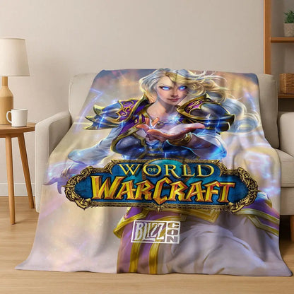 WOW World of Warcraft Arthas Demon Illidan Sylvanas flanelasta odeja, udobna in mehka odeja za dom, spalnico, posteljo, kavč, darilo