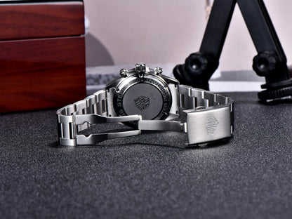 ROSSITIMI Urban Premium Men Quartz Watch Light Luxury Sports Stainless Steel VK63 Tachymeter Luminous 100m Diving Luminous Reloj