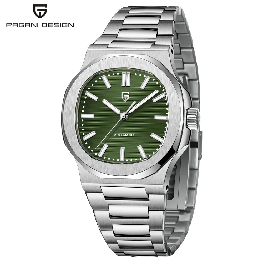 PAGANI DESIGN 2025 New Men's Watches Luxury Automatic Watch For Men Mechanical 40MM WristWatch Stainless Steel AR Sapphire glass
