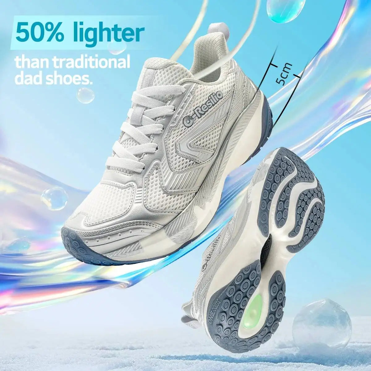 ONEMIX Sneakers leggere da uomo con ammortizzazione "Dad", scarpe da corsa e sportive casual per uomo e donna, morbide ed elastiche 25216