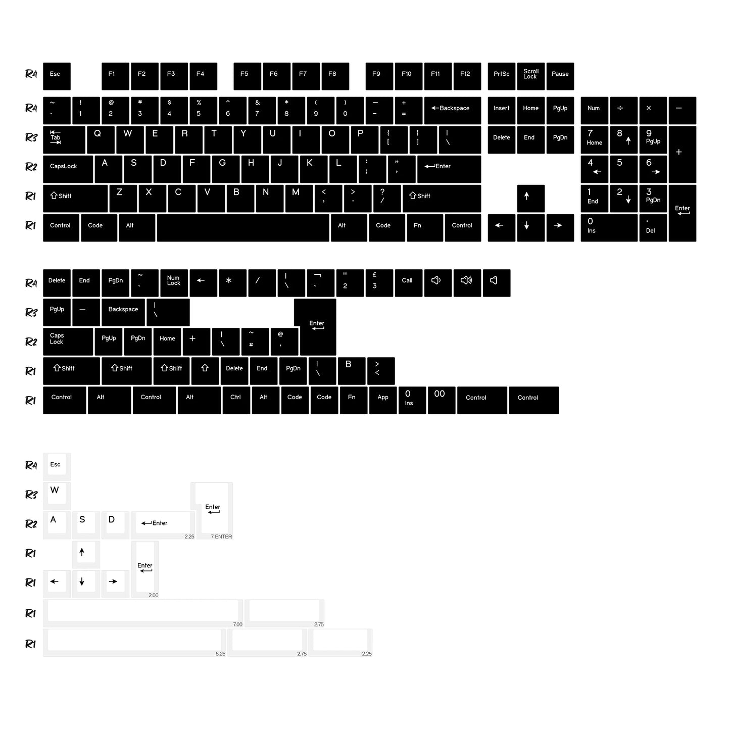 KBDiy GMK MarrsGreen Tastenkappen Retro PBT ISO Double-Shot Cherry-Profil Tastenkappen für MX-Switches Mechanische Gaming-Tastatur-Tastenkappen