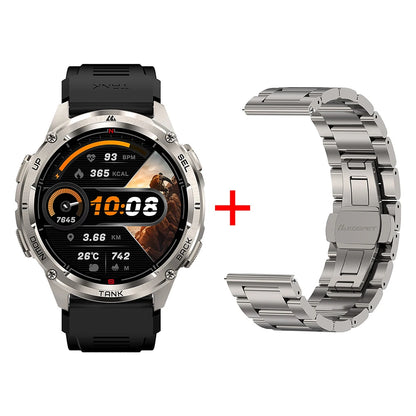 Ceas inteligent KOSPET TANK T3 Ultra 2 pentru bărbați, cu GPS, din oțel inoxidabil, rezistent la apă până la 50 m, IP69K, monitor de sănătate, compatibil cu Android și iOS