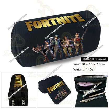 Estojo Escolar Fortnited de Grande Capacidade para Estudantes, Estojo para Lápis Infantil, Bolsa para Canetas, Material Escolar, Bolsa de Papelaria para Rapazes, Presentes Gaming