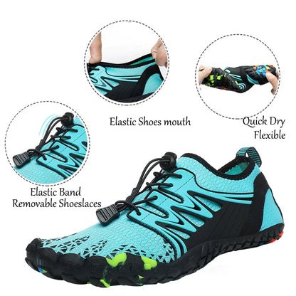 Unisex Water Shoes Quick-Dry Aqua Shoes Drainage Wading Shoes Beach Sports Swim Sandals Yoga Barefoot Diving Surfing Sneakers