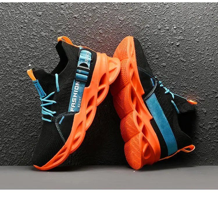 Hot Sale Fashion Purple Casual Sneakers Women Men Blade Running Shoes Big Size 48 Light Breathable Sports Shoes Men Mesh Sneaker