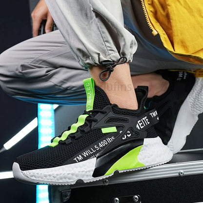 Scarpe da uomo nuove, sneakers, leggere, casual, alla moda, da corsa, elastiche, per il tempo libero, in rete, estive, sportive, da tennis, da passeggio, taglia