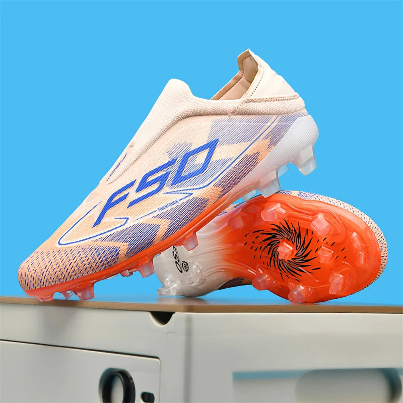 New Men's Soccer Shoes Match Indoor Hot-Selling Outdoor Football Boots Grass Cleats High-Top Futsal Sneakers Non-Slip High-Quality