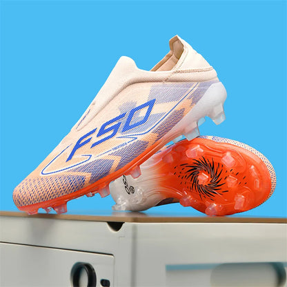New Men's Soccer Shoes Match Indoor Hot-Selling Outdoor Football Boots Grass Cleats High-Top Futsal Sneakers Non-Slip High-Quality