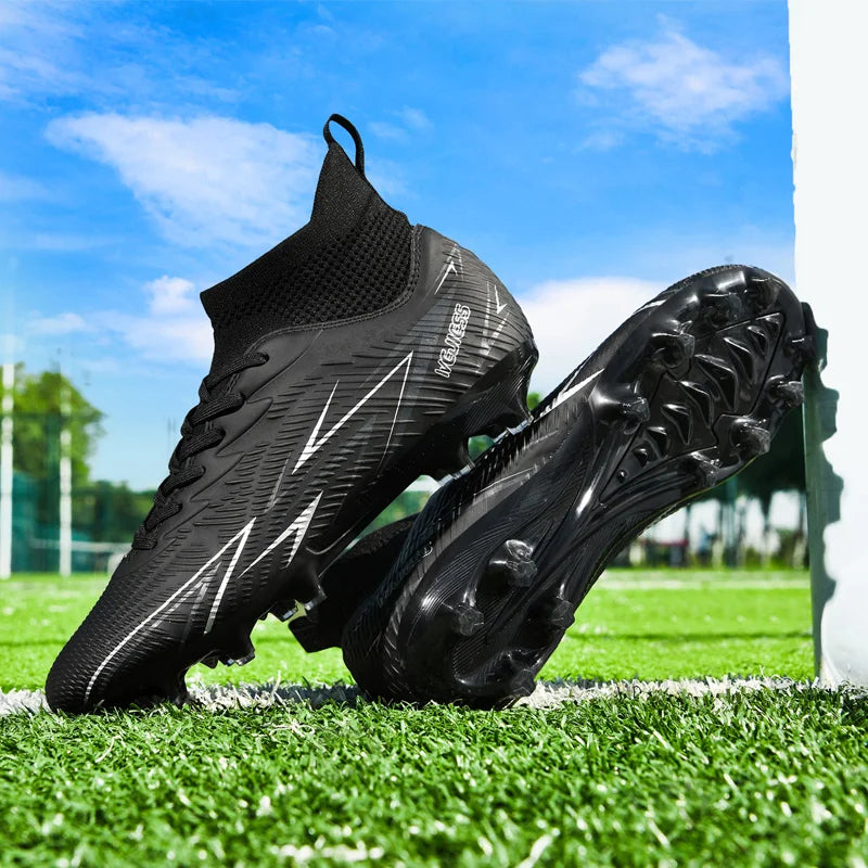 Bottes de Football professionnelles pour hommes, chaussures de Football pour adultes, baskets de sport de plein air, crampons de Football ultralégers, entraînement