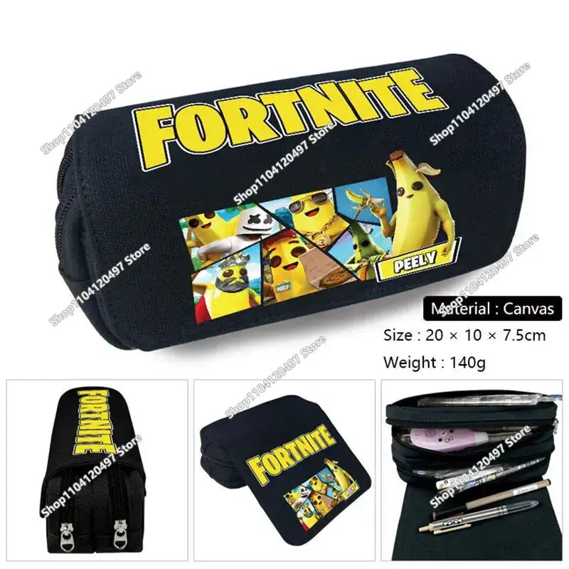 Estojo Escolar Fortnited de Grande Capacidade para Estudantes, Estojo para Lápis Infantil, Bolsa para Canetas, Material Escolar, Bolsa de Papelaria para Rapazes, Presentes Gaming