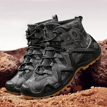 Antislip en slijtvaste wandelschoenen, comfortabele werklaarzen voor de woestijn, herfst- en winterplatformschoenen en enkellaarzen, herensneeuwlaarzen