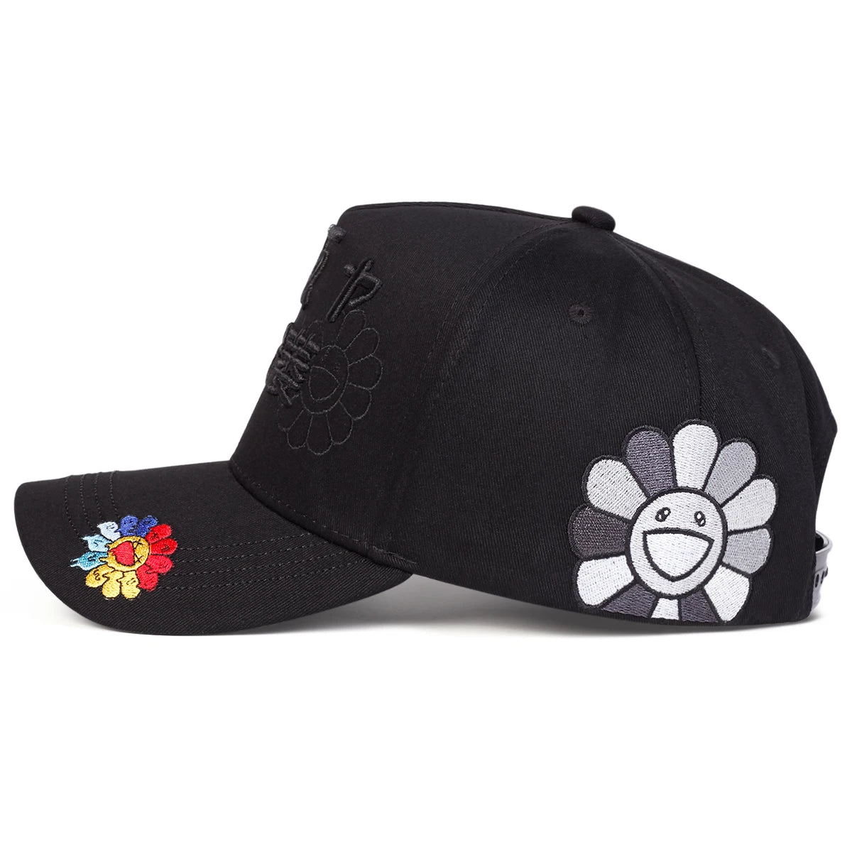 Unisex Japanese Sunflower Embroidery Baseball Caps Spring Autumn Outdoor Adjustable Casual Hats Sunscreen Hat Sports Cap