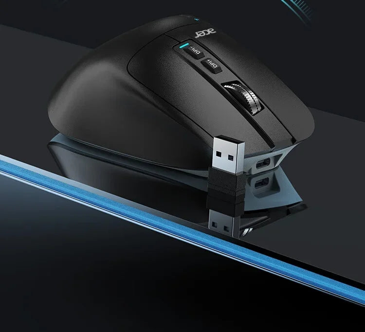 Acer Omr225 Gamer Mouse 3-mode Bluetooth Wireless Mouse Dual Scroll Ergonomic Mouse Custom Programming Gaming Mice Office Mice