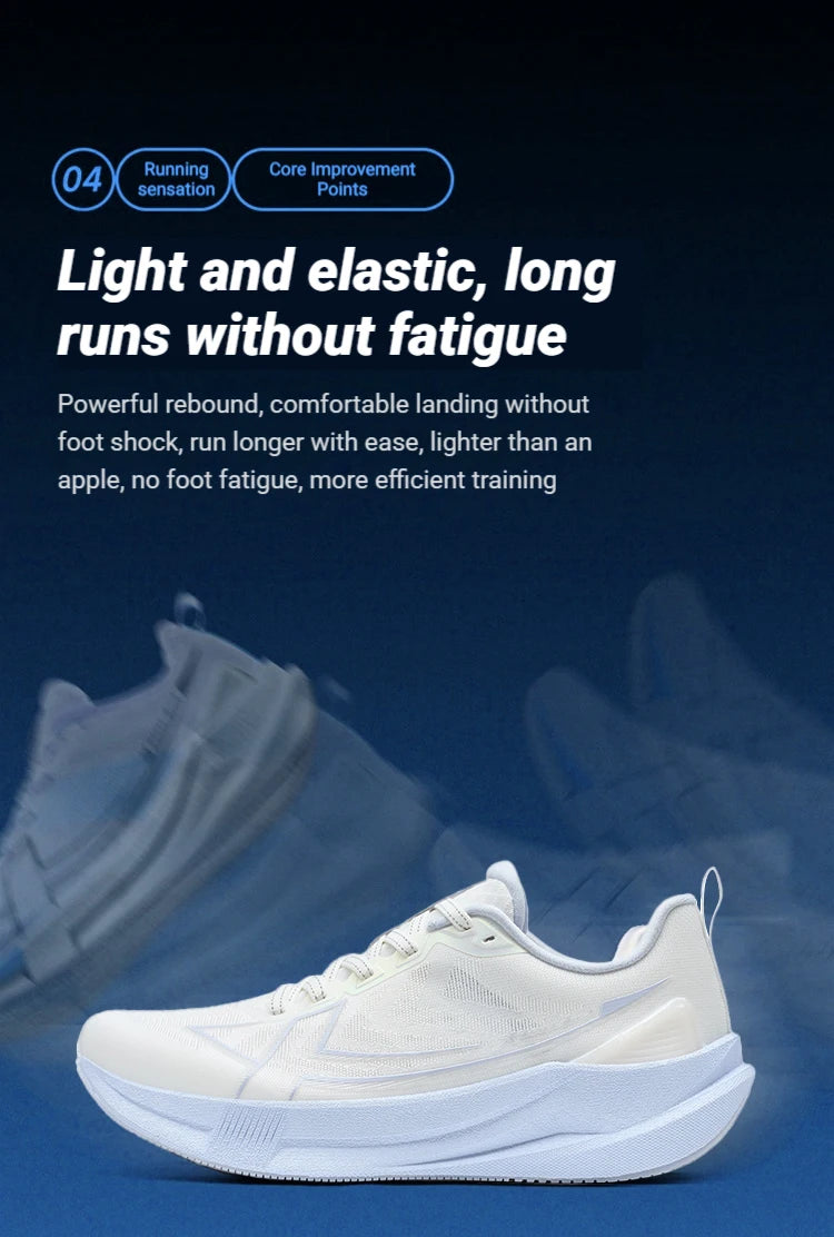 Xtep 2000 km 5.0 hardloopschoenen voor dames, slijtvast, duurzaam, gevechtsbestendig, lichtgewicht sneakers 874118110024