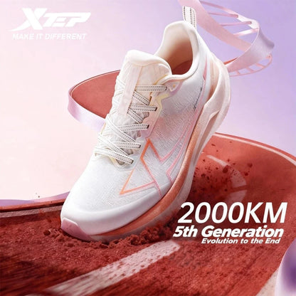 Xtep 2000 km 5.0 hardloopschoenen voor dames, slijtvast, duurzaam, gevechtsbestendig, lichtgewicht sneakers 874118110024