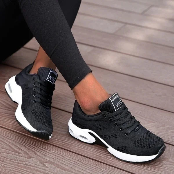 Femmes plate-forme espadrilles décontractées chaussures maille respirant chaussures de course gros sport d'été Tenis chaussures 2024 luxe vulcaniser chaussures