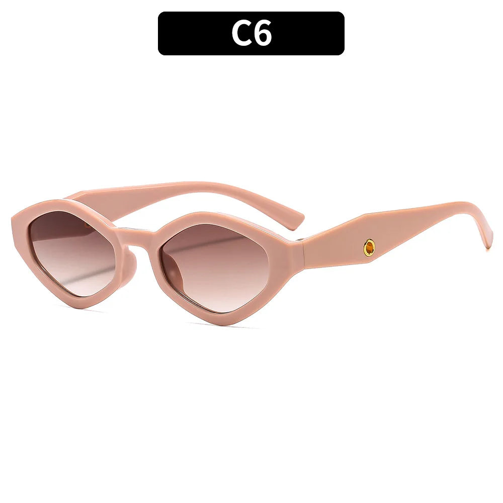 Vintage Cat Eye Sunglasses Women Men 2025 Brand Designer Fashion Goggle Sun Glasses Female Trends Shades Outside Eyewear UV400