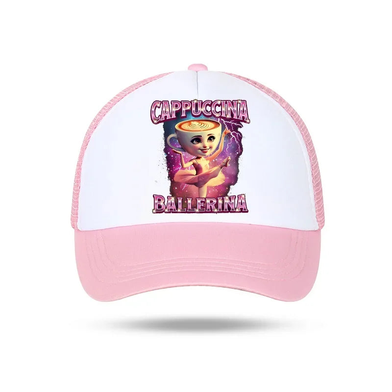 Italian Brainrot Kids Baseball Cap Boy Casual Hat Children Sports Sun Hats Tung Sahur Tralalers Shark Adjustable Bonnet Men Gift