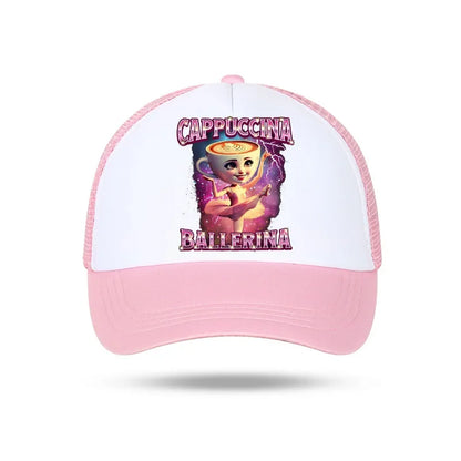 Italian Brainrot Kids Baseball Cap Boy Casual Hat Children Sports Sun Hats Tung Sahur Tralalers Shark Adjustable Bonnet Men Gift