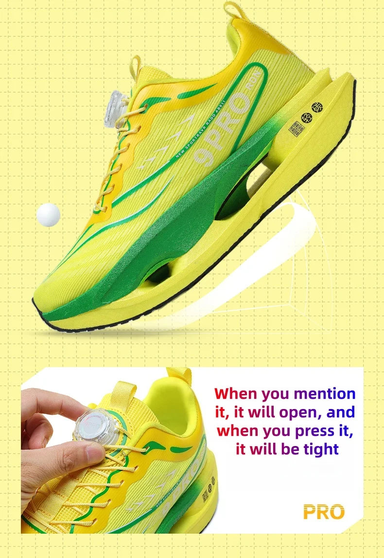 New Men's and Women's Running Shoes Breathable Racing Sports Shoes Carbon Cushion Lightweight Men's Jogging Training Shoes