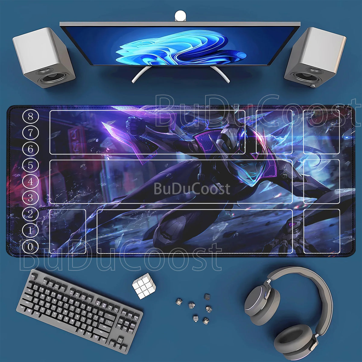 HD-tulostettu leikkimatto League of Mouse Pad Legends Riftbound -sarja TCG LOL-kortti 600x350 mm toimisto Ommellut reunat Lautapeli Pöytämatto
