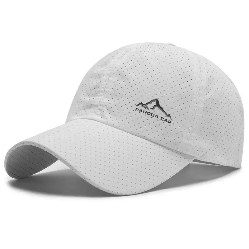 Lightweight and breathable men's outdoor sun shading baseball cap, women's solid color sun protection duckbill cap, sun hat