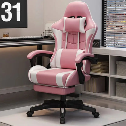 Ergonomic Gaming Chair for Home Office Long Hours Streamers Adjustable Reclining Lightweight Durability