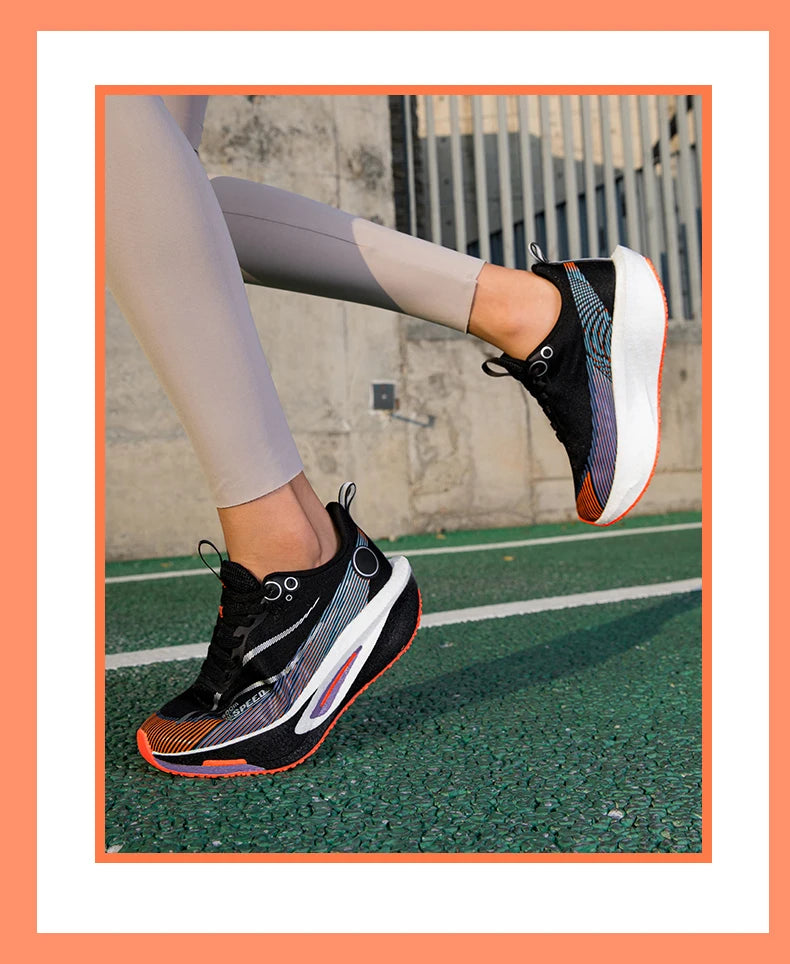 Carbon Plate Running Shoes Men Women Professional Marathon Racing Sneakers Breathable Lightweight Road Running Training Shoes