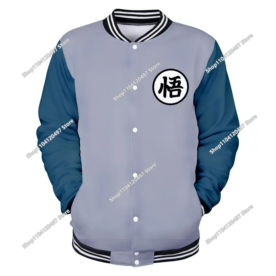 Dragon Ball Streetwear – baseballová uniforma pro muže a ženy, Son Goku, kostýmy pro dospělé, bundy, jarní a podzimní kabáty, svetry, mikiny, dárky