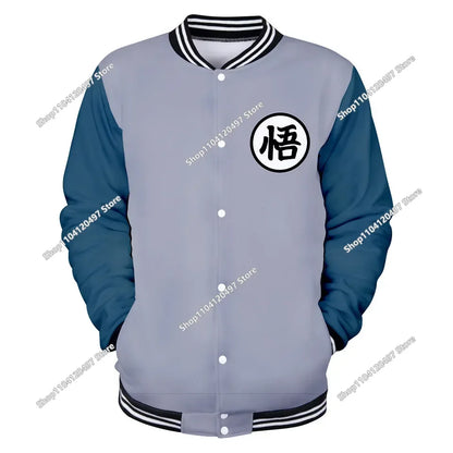 Dragon Ball Streetwear – baseballová uniforma pro muže a ženy, Son Goku, kostýmy pro dospělé, bundy, jarní a podzimní kabáty, svetry, mikiny, dárky