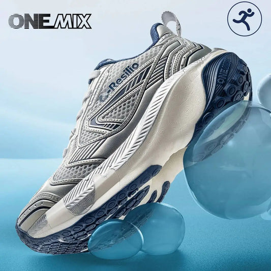 ONEMIX Letvægts-sneakers med støddæmpning til mænd, løbesko med støddæmpning, sports- og fritidssko til kvinder, bløde og elastiske 25216