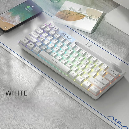 AULA F3061 Wired RGB Gaming Keyboard Membrane Keyboard 60% Gamer PC Keyboard USB Cute Keyboard
