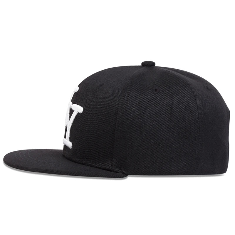 Unisex betűhímzéses hip-hop sapkák tavasz-ősz szabadtéri állítható alkalmi baseball sapkák napvédő sapka