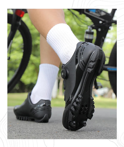 Unisex Cycling Shoes Speed Competitive Cycling Shoes SPD Road Bike Lock Shoes Breathable MTB Mountain Off-Road Cycling Shoes