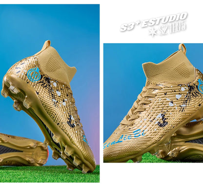 New Men Professional Soccer Shoes Non-slip Football Boots Unisex Breathable Futsal Sports New Cleats Drop Shipping Ultralight