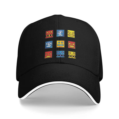 Geometry Cube Gaming Dash Baseball Cap Hip Hop  Sandwich Hats Unisex Adjustable Dad Hat Sport
