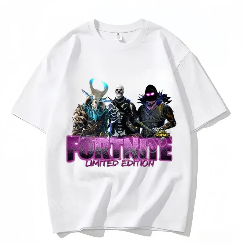 „Fortnite“ apvalios iškirptės marškinėliai, unisex suaugusiesiems, žaidimo šokių stiliaus, nauji, iš grynos medvilnės, trumpomis rankovėmis, puikiai tinka kasdienai ir atostogoms