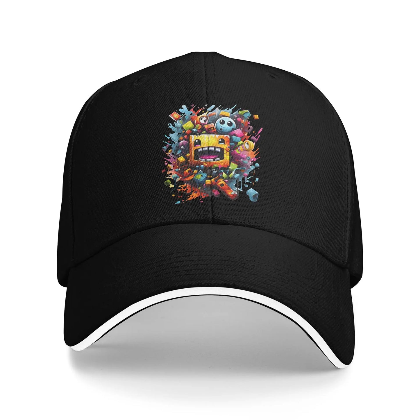 Geometry Cube Gaming Dash Baseball Cap Hip Hop  Sandwich Hats Unisex Adjustable Dad Hat Sport