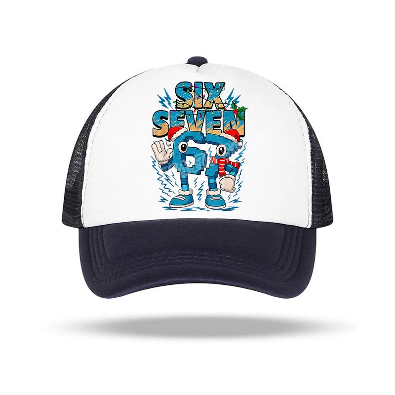 Steal A Brainrot 67 Baseball Cap Anime Character Print Sun Hat Child Adults Adjustable Peaked Caps Summer Casual Hats Xmas Gifts