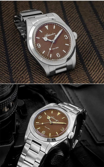 ADDIESDIVE herenhorloge – 316L roestvrijstalen kast, waterdicht tot 10 bar, lichtgevend display, model AD2096 – Luxe quartzhorloge