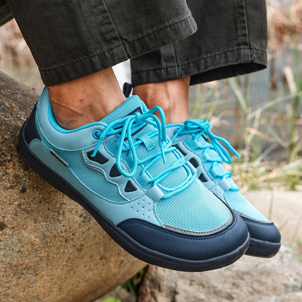 Oiaano Scarpe unisex a punta larga, stile barefoot, da uomo e da donna, sneakers per il tempo libero, in rete, traspiranti, comode, leggere, sportive, da passeggio, da corsa e da trekking