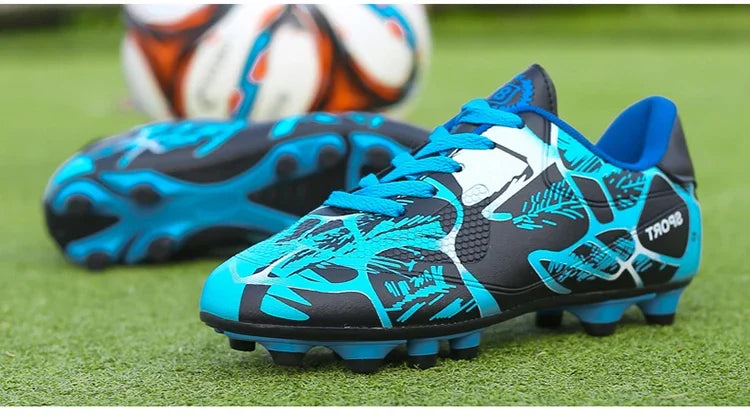 Chaussures de Football pour enfants, chaussures de Football pour garçons, Futsal, baskets d'intérieur rapides, crampons originaux, bottes de Football