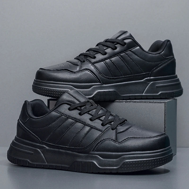 Baskets en cuir pour hommes, chaussures de sport décontractées, plates, de Skateboard, grande taille 50 51 52, offre spéciale pour livraison directe