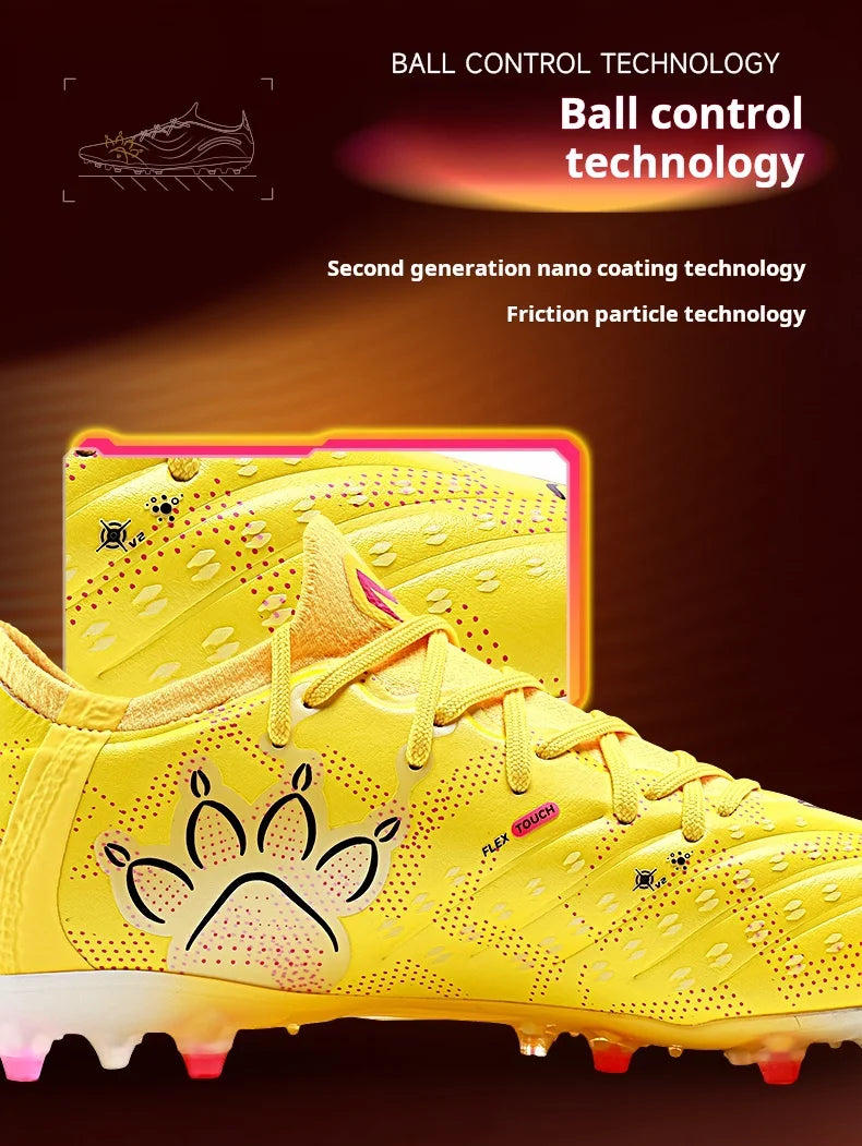 Kelme High-End Football Shoes Short Nail Anti-Slip Football Boots Artificial Grass Cushioning Training MG Football Shoes