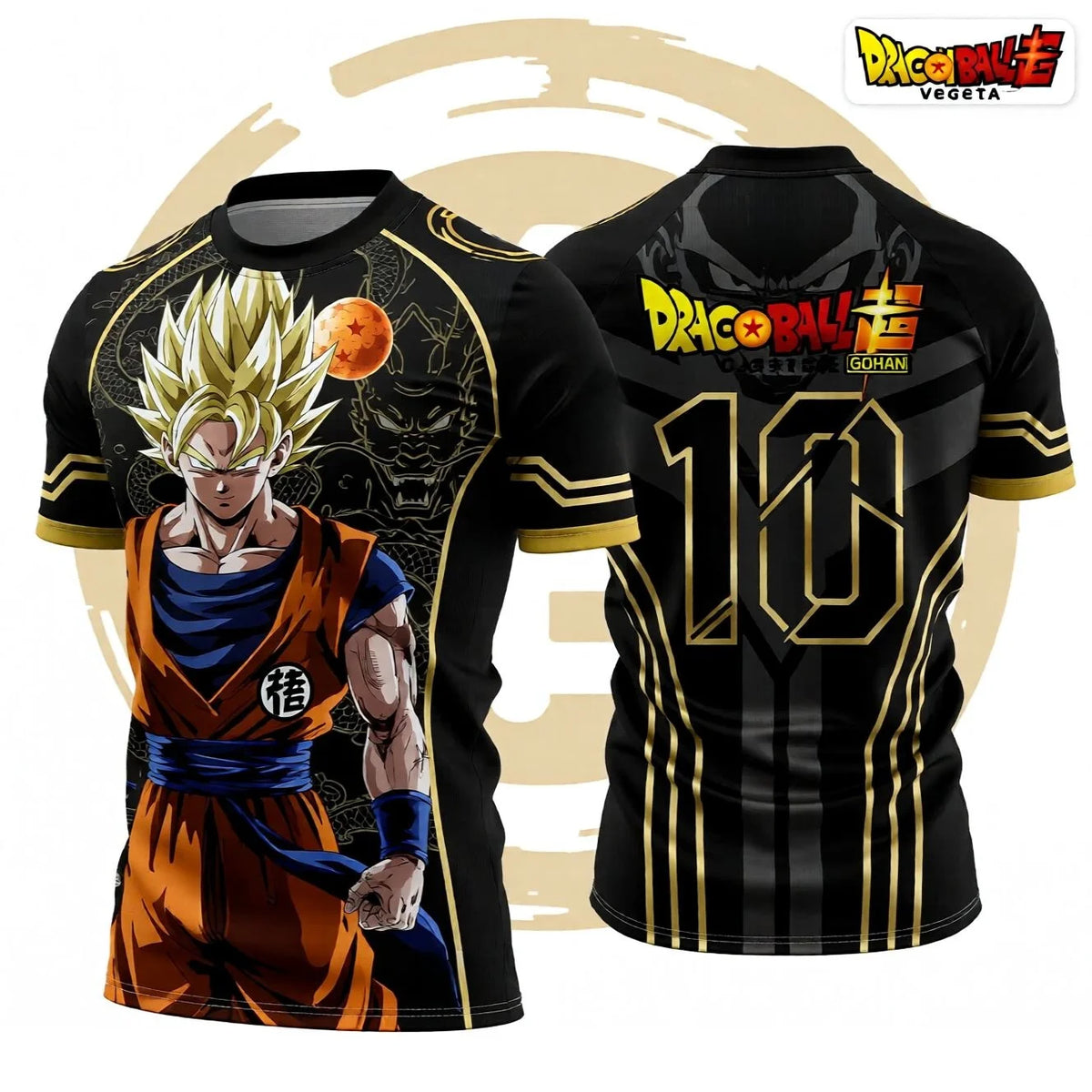 Summer Dragon Ball Retro Fitness T-shirt til mænd, oversized, 3D-trykt, kortærmet, familie, unisex, børnesports-T-shirt