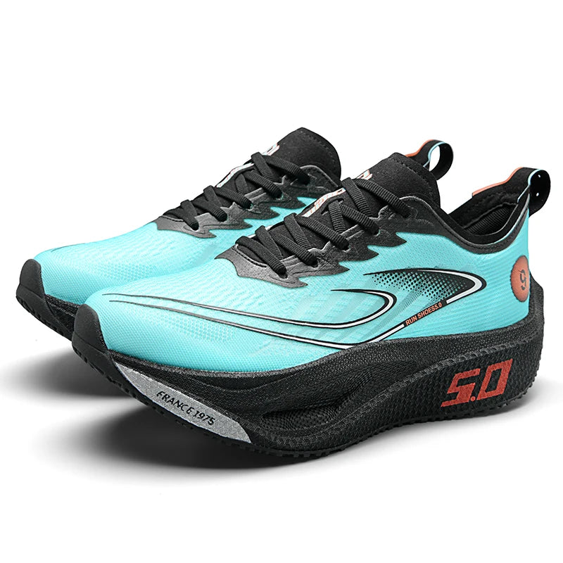 Baskets de sport pour homme FourSeasons, chaussures de course CarbonPlate, chaussures de marathon respirantes et confortables, chaussures d'entraînement d'athlétisme, marche