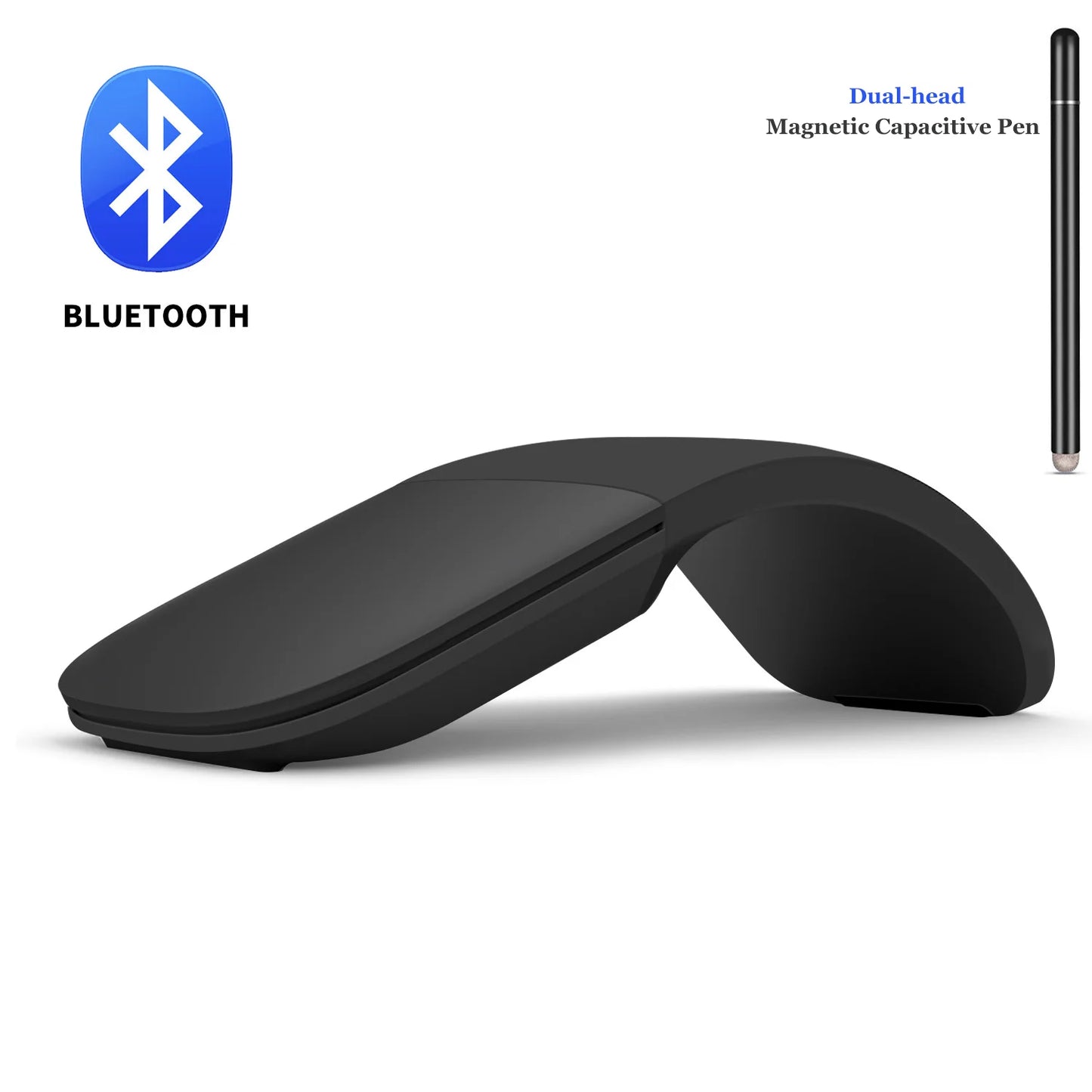 Bluetooth Arc Touch Mouse For Microsoft Surface Wireless Ergonomic Mouse Computer 3D Silent Laser Mice For Laptop PC Windows