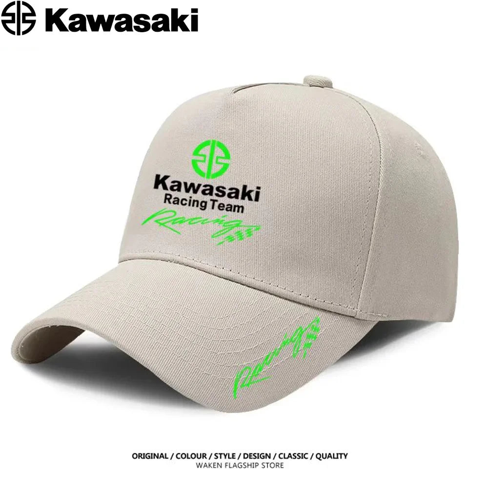 Kawasaki's best-selling duck bill hats, sun hats, competition caps, men's and women's extreme sports fighting baseball caps are