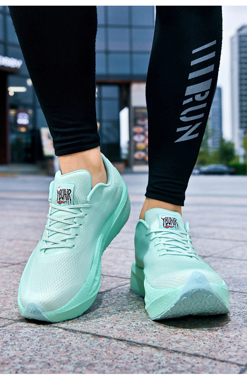 Men Sports Carbon Board Speciality Breathable Lightweight Women's Comfortable Athletic Nonskid Sneakers﻿ Marathon Running Shoe