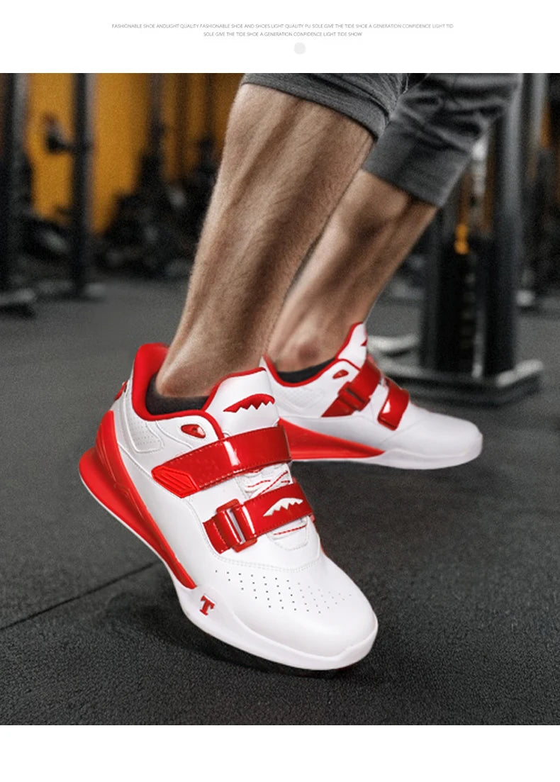 Scarpe professionali da sollevamento pesi, comode scarpe da squat indoor, scarpe sportive resistenti antiscivolo per sollevamento pesi e stacco duro